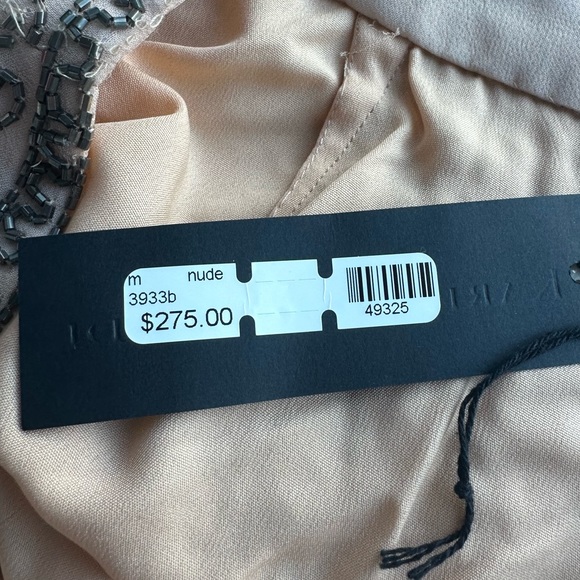 Karina Grimaldi Nude Beaded Mini Skirt - Picture 6 of 10